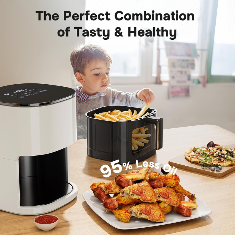 iPower Air Fryer - 6.34 QT Digital Airfryer with 12