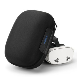 Aubika Hard Carrying Case for Meta Quest 3S/Quest 3/Quest 2, Suitable for Most VR headsets and Touch Controller Accessories, Travel and Home Storage (Black)