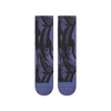Stance Draper Crew Socks Indigo Blue Patterned Calf Large