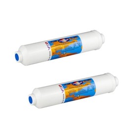 IPW Industries Inc-Omnipure - (CL10ROT40-A) - 10" x 2" T40 GAC Acid Washed Coconut Carbon Inline Filter 1/8" NPT/Two Pack