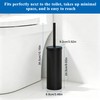 Heavy Duty Stainless Steel Toilet Brush Set with Holder(2 Brush