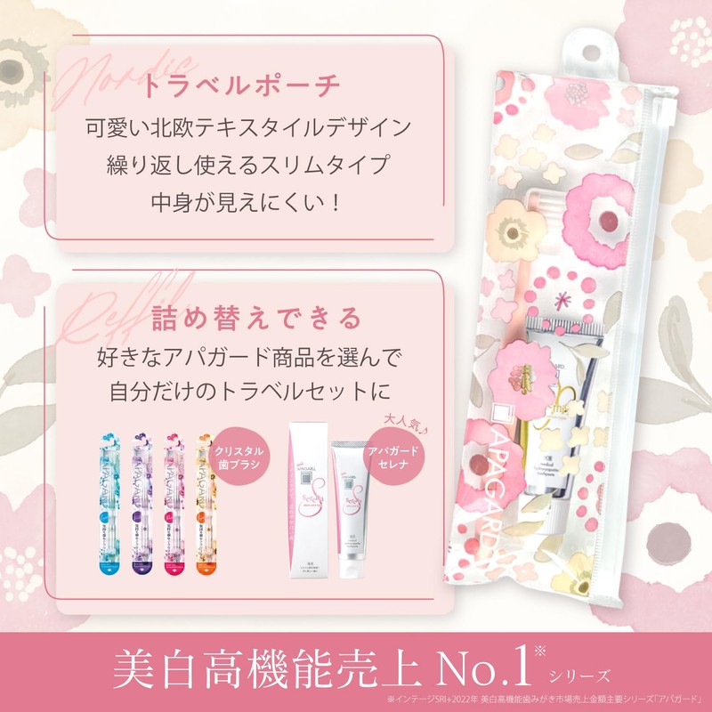 アパガード (APAGARD) プレミオ トラベルセット プレミオ20g+eco歯ブラシ1本 携帯用 持ち運び ホワイトニング (医薬部外品)※色指定不可