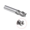 Sourcingmap High Speed Steel HSS-AL 4 Flute Straight End Mill