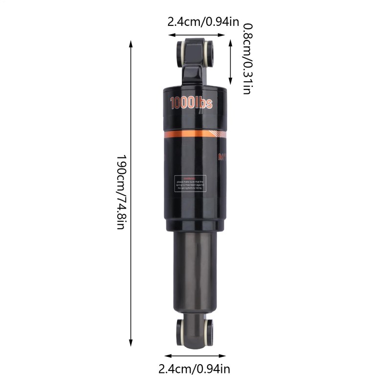 Shock Absorber Rear | Mountain Bike Damping,Compact Rough Terrain Rear