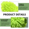 MLY 2-Pack Microfiber Car Wash Mitt, Double-Sided Plush Green Mitt