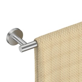 FORIOUS Towel Rail, Wall Towel Rack Mounted Stainless Steel, Hand Towel Holder 20 Inch for Bathroom, Includes Wall Mounting Hardware, Brushed Nickel