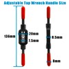Yakamoz Adjustable Tap Wrench Handle, Carbon Steel Screw Thread Tap