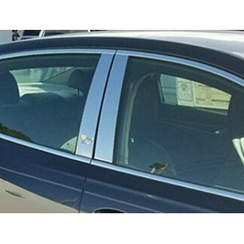 Stainless Polished Chrome Pillar Post Trim 4PC, Compatible with Buick Lacrosse 2017-2019 (4-Door, Sedan)