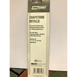 TOOL SHOP Welding Soapstone, 3/16" Flat, 5" x 1/2", Set Of (3) Three TOOL/SHOP #243-6016