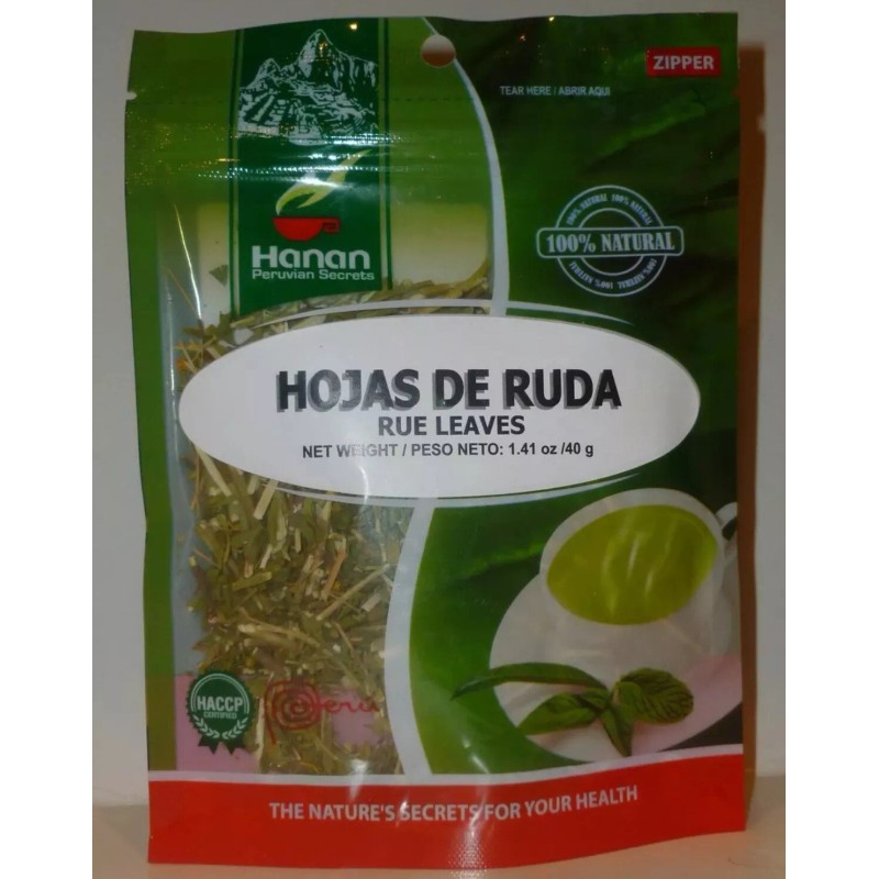 Hanan-Peru Ruda Hierba-Hojas / Rue Leaves (40 Grs/Bag)