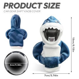Gear Knob Hoodie, Shark Gear Lever Hoodie, Car Universal Gear Knob Cover, Funny Car Gear Lever Cover, Shark Gear Lever Cover, Hoody, Car Gear Knob Cover, Hoodie for Car, Decorative