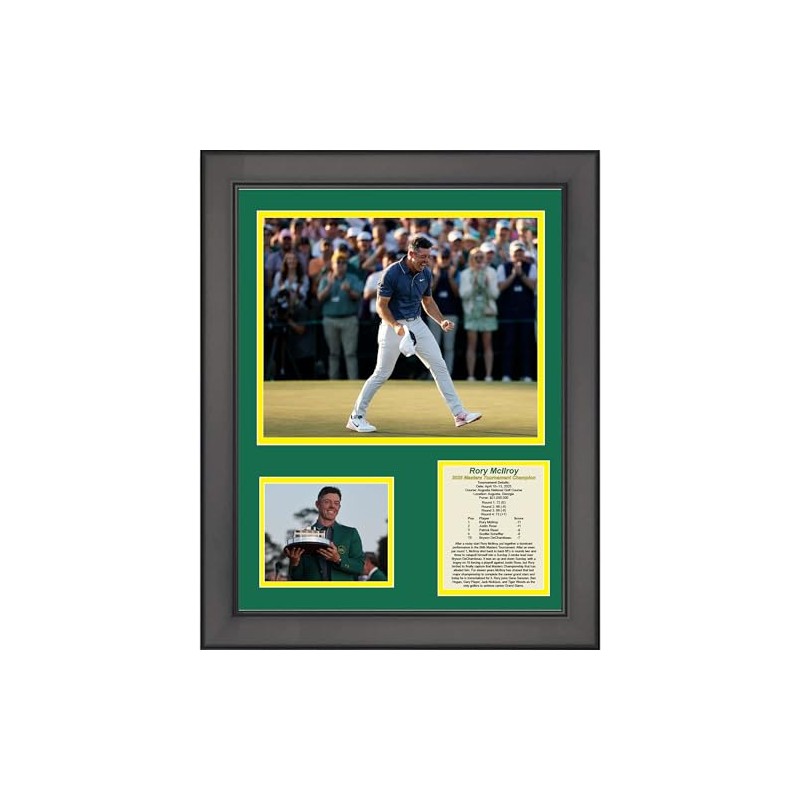 Framed Rory McIlroy 2025 Masters Tournament Champion Augusta National PGA