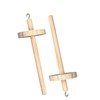 2 Pieces DIY Drop Spindle Top Wheel Yarn Spinner Hand