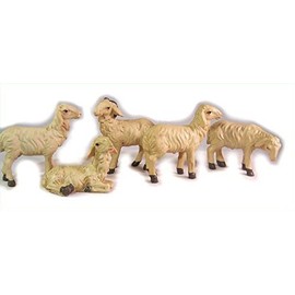Sheep 5pc. Suitable for 11 to 13cm figures
