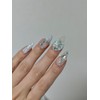 Summer Nail Aqua Tweed - M-Almond / 여름네일 아쿠아 트위드
