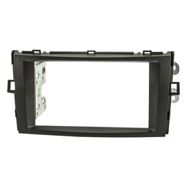 tomzz Audio 2455-087 Double DIN Radio Faceplate Compatible with Toyota Verso from 2009 Black