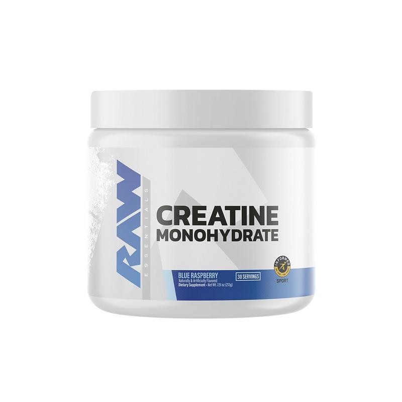 Raw Nutrition Creatine Monohydrate – 30 Servings | Boost Strength,