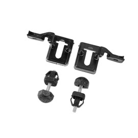 ACROPIX No.DS7316K808AA/DS7Z16758B Car Hood Bumper Stopper and Lamp Mount Bracket Set for Ford Fusion for Lincoln MKZ/Inner/Durable Plastic / 2 Set Black Car Parts