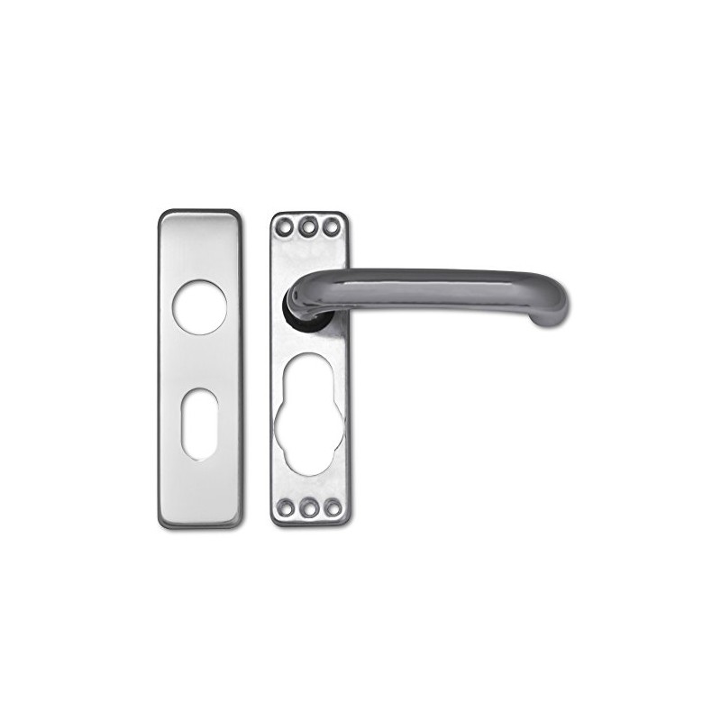 Asec Door furniture Lever Lock Oval