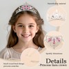 Yheahin Sparkly Princess Crystal Tiara and Crown Rhinestone Cross Birthday