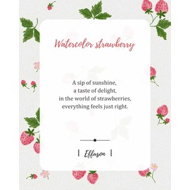 EFFUSON Tote Bag, Canvas Aesthetic Cottagecore Strawberry Tote Bag for Women with Pocket & Snap Closure, Cute Reusable Casual Graphic Strawberries Totebag for Shopper