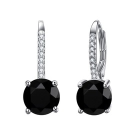 EVER FAITH Women's 925 Sterling Silver Cubic Zirconia Gorgeous French Hook Dangle Earrings, Sterling Silver Cubic Zirconia, Cubic Zirconia