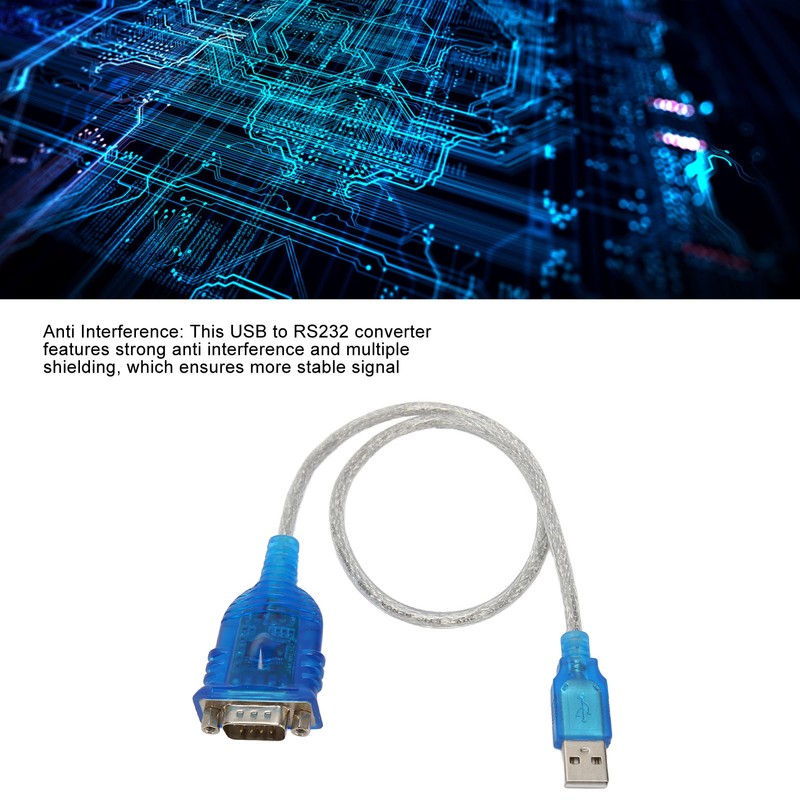 USB 2.0 to RS232 Adapter Anti Interference Multiple Shielding Thick