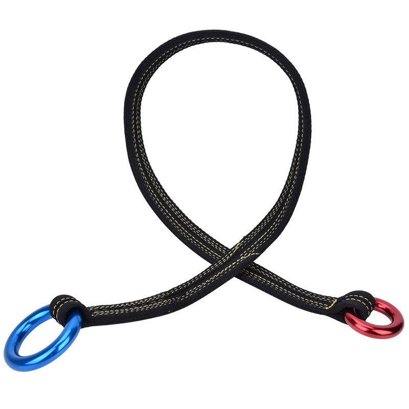 Durable Climbing Rescue Wire Lanyard with Two Hanging Rings for