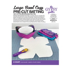 Checker Distributors Large Bowl Cozy Pre Cut Batting 8ct Cotton