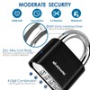 2 Pack 4-Digit Combination Lock, Heavy Duty Padlock Metal, Outdoor