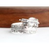 COSUMOSU 925 Sterling Silver Feather open Ring with box