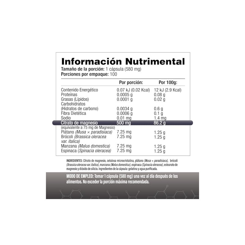 Salud & Vida MX - Suplemento de Citrato de Magnesio