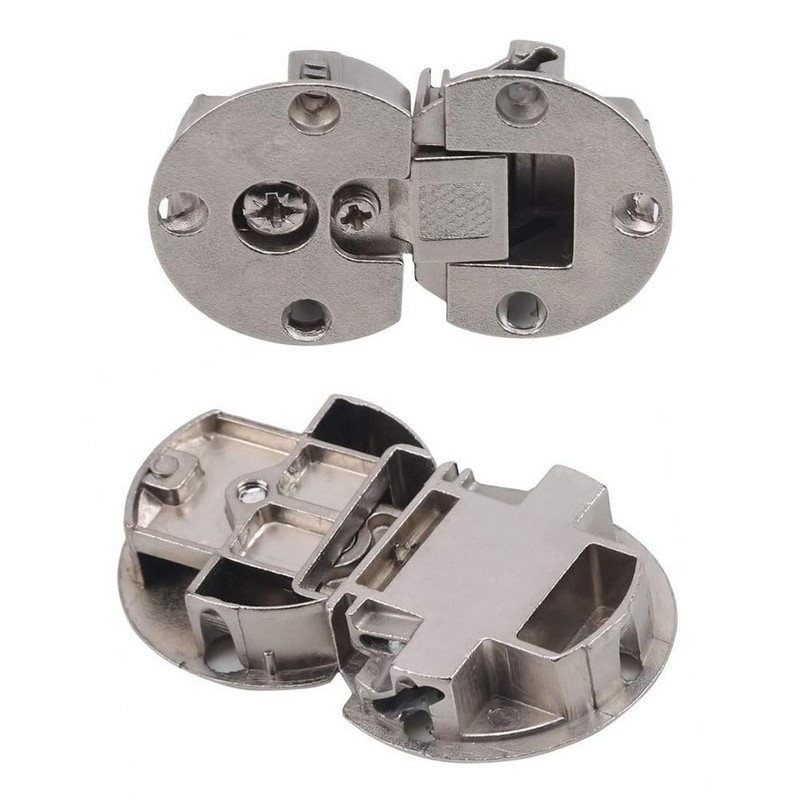 Wanlian (2 Pieces) 90-Degree Flap Hinge Adjustable Cabinet Door Hidden