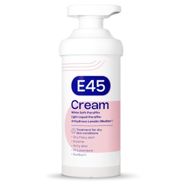 E45 Eucalyptus Scented Cream, 500g - Whole Body Moisturizer for Dry Skin & Eczema Relief, Paraffin Enriched
