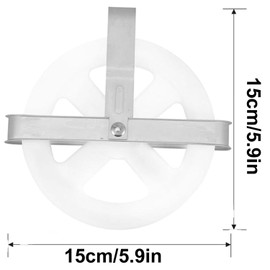 Clothes Hanging Strap Pulley, Clothesline Pulley Weather Resistant 5 Inch Aluminum Axle Rustproof Deep Groove for Outdoor Laundry Drying Line Pulley for Clothes, Coats, Blankets, and More