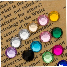 KONTONTY Flatback Gemstones for Crafts 300pcs Acrylic DIY Rhinestone Jewelry Accessories Multicolor Round Five-Pointed Star