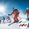 HAICN 6Pieces Ski Straps Fasteners Multicolour Adjustable Ski Wraps Straps