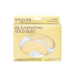SpaLife Anti-Aging Under Eye Hydrogel Pads Treatment - 6 Pack (Gold W/Collagen 12 Pack)