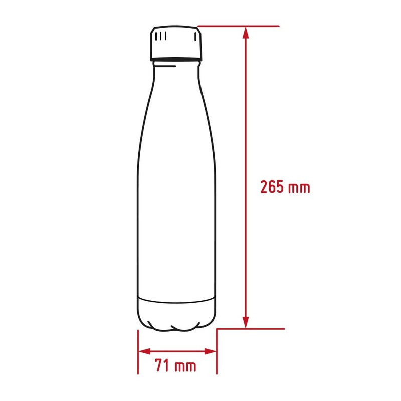 Nerthus FIH 771 Bottle, Yellow, 500 ml