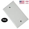 TUFF JACKS Qty. 10- Blank Cover Face Plate w/ Screws