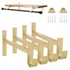 AddGrace Closet Rod Bracket Heavy Duty Shelf Brackets 12 Inch