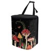 JEOCODY Mushroom Car Trash Can with Lid Waterproof Car Accessories