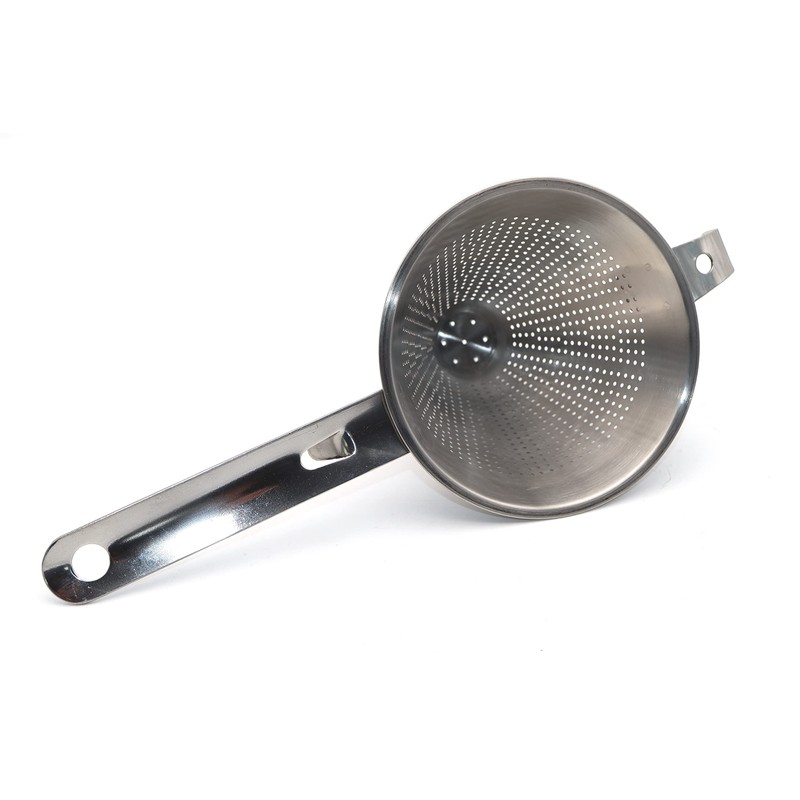 cocktail Chinese Kitchen Conical Sauce Filter Sieve Deep Drainer Stainless