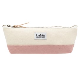 [Luddite] Radite Pencil Case, Two-Tone Boat Pencil Case, Slim, dull pink, Two-Tone Boat Pen Case