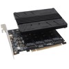 COMeap Quad NVMe PCIe Adapter M.2 NVMe SSD to PCI-e