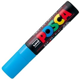 Mitsubishi Pencil Poster Color Marker Posca PC17K (Extra Thick Square Core) [Set of 5] (Wed) [Office Supplies]