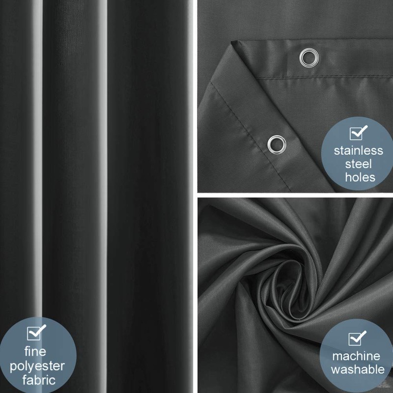 Furlinic Shower Curtain, Bathroom Curtain For The Bathtub, Textile Bath