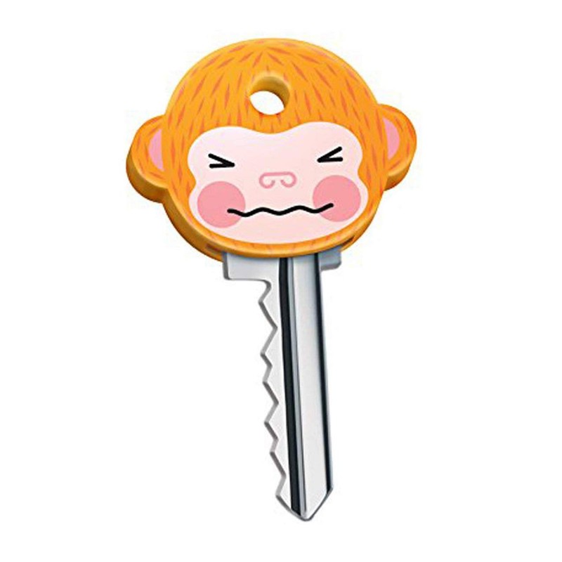 LHKJ Set of 6 Cute Monkeys Key Caps, multicoloured
