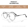 RB.Pilot Classic Round Polygon Reading Glasses for Men Women Light