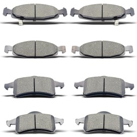 DYZJKWJW D790 D791 Front rear Ceramic Brake Pads set fit For 1999-2002 Jeep Grand Cherokee (8 pcs)